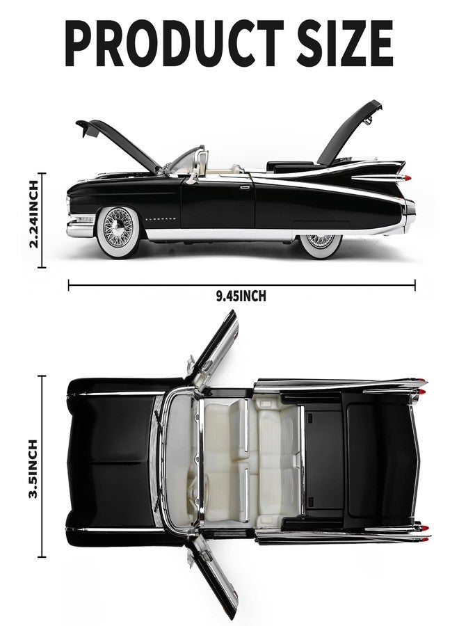 RZAPE Toy Car Models 1/24 Diecast Cars Eldorado Metal Model Car Carros De Coleccion,Model Cars Kits for Adults and Boys,Pull Back Car with Lights and Sounds,Toy Cars for Boys Age 4-7（Black） - Image 3